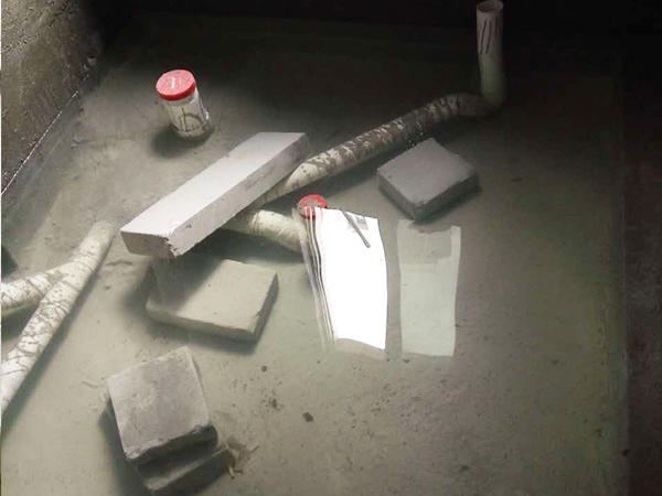 東莞月荷居裝修工地現(xiàn)場的水電鋪設階段