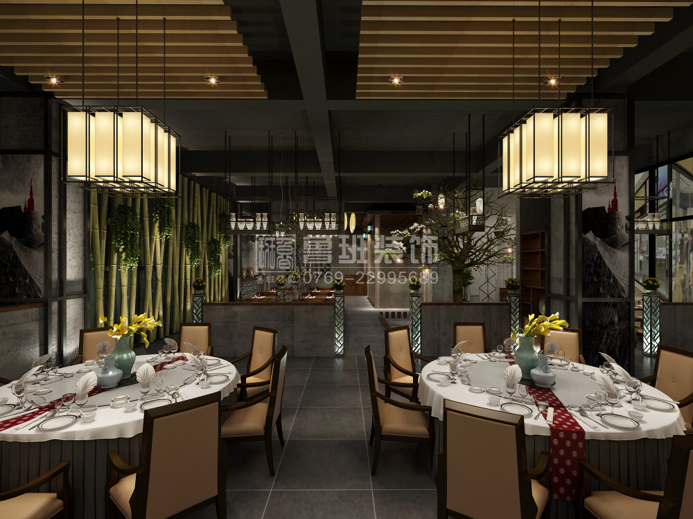 東莞魯班裝飾-餐廳設(shè)計案例作品